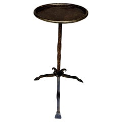 Small Spanish Iron Drinks Table on a Tripod Base
