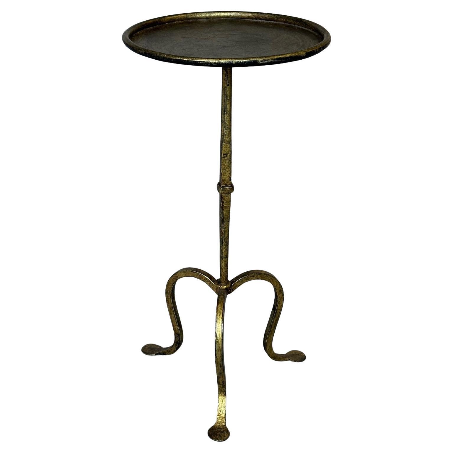 Small Spanish Iron Drinks Table on a Tripod Base