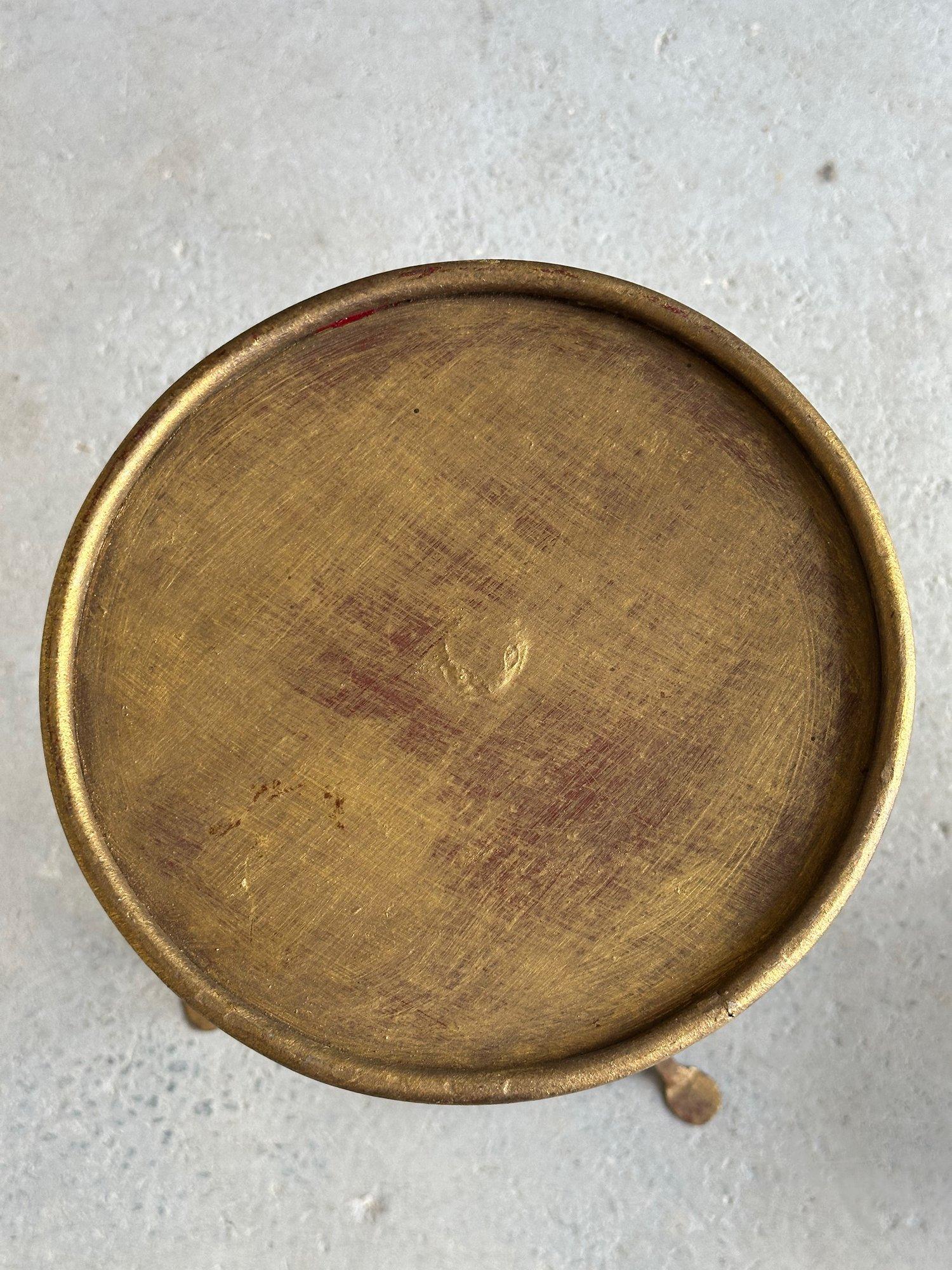 Small Spanish Iron Drinks Table with Pointed Stem For Sale 7