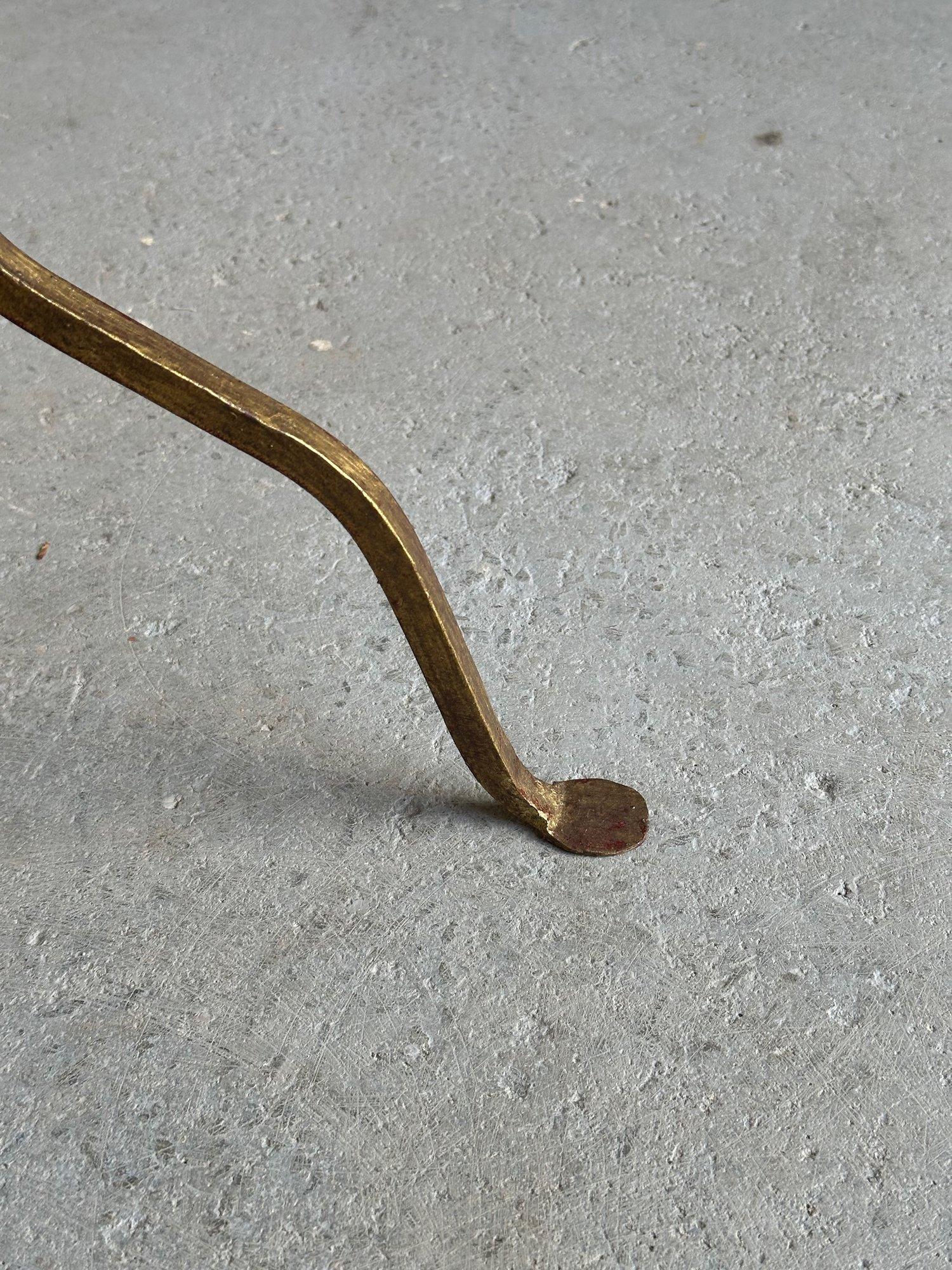 Small Spanish Iron Drinks Table with Pointed Stem For Sale 2