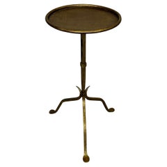 Small Spanish Iron Drinks Table with Pointed Stem