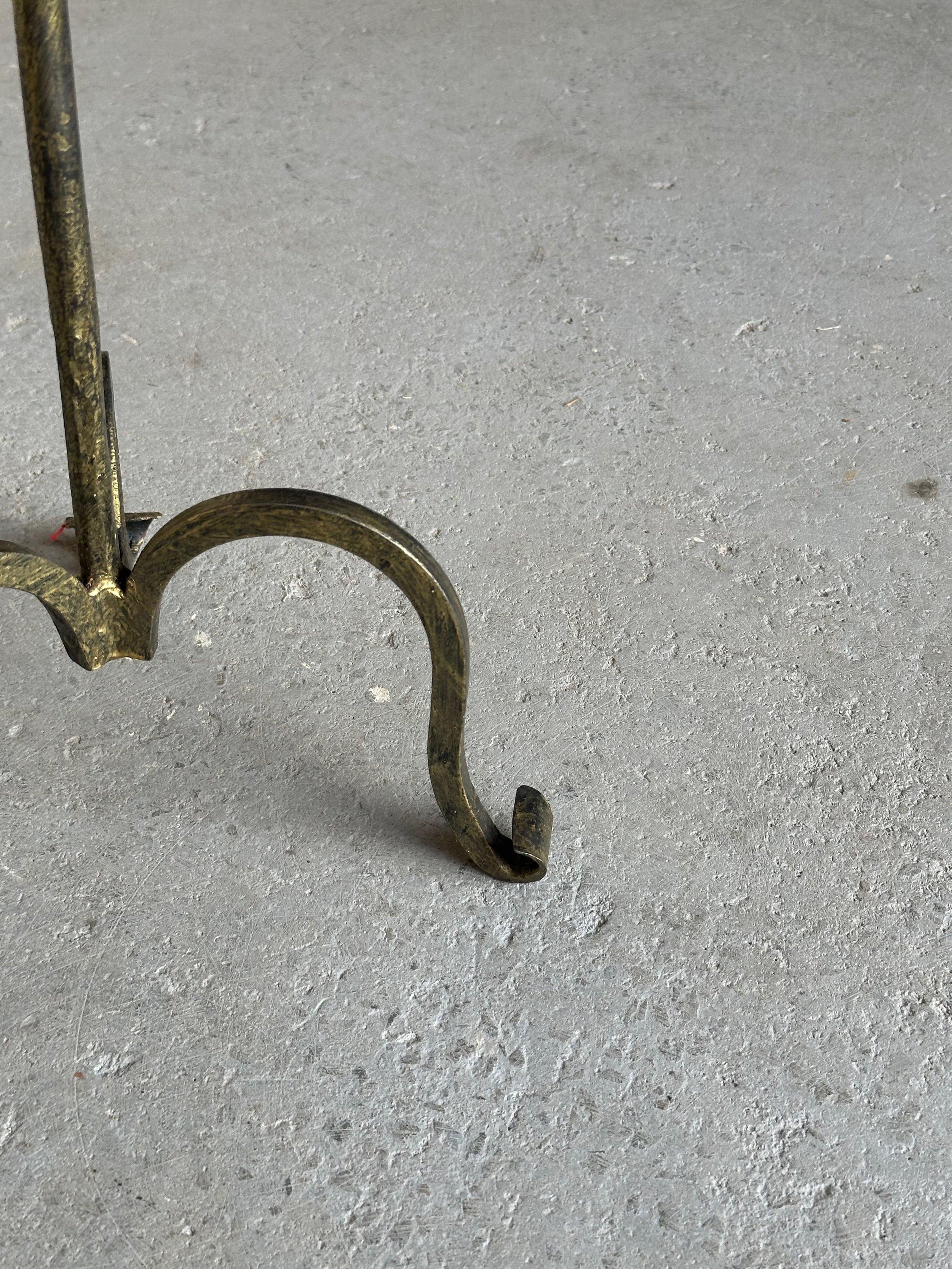 Small Spanish Iron Drinks Table with Scrolled Feet 5
