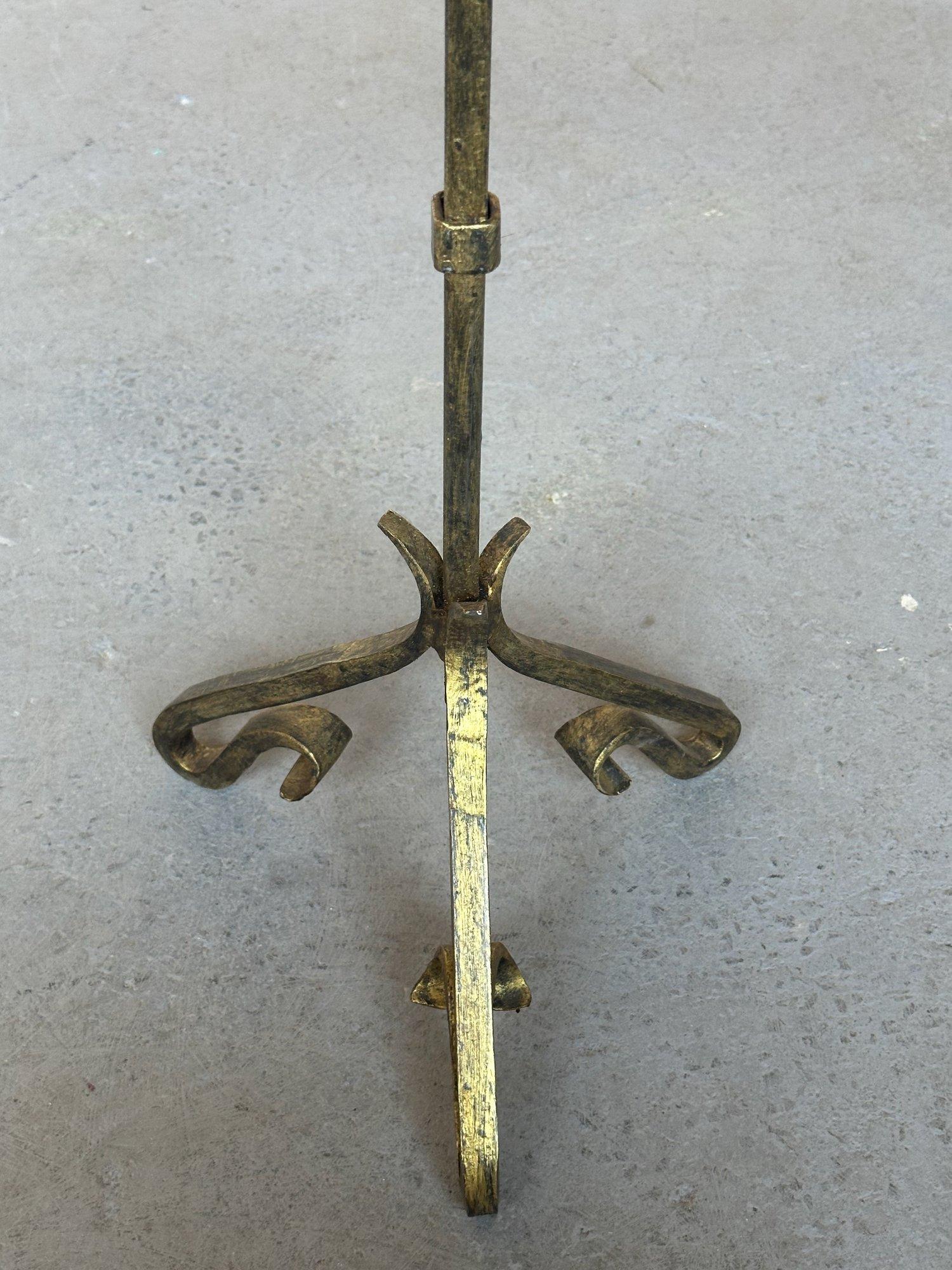 Small Spanish Iron Drinks Table with Scrolled Legs 5