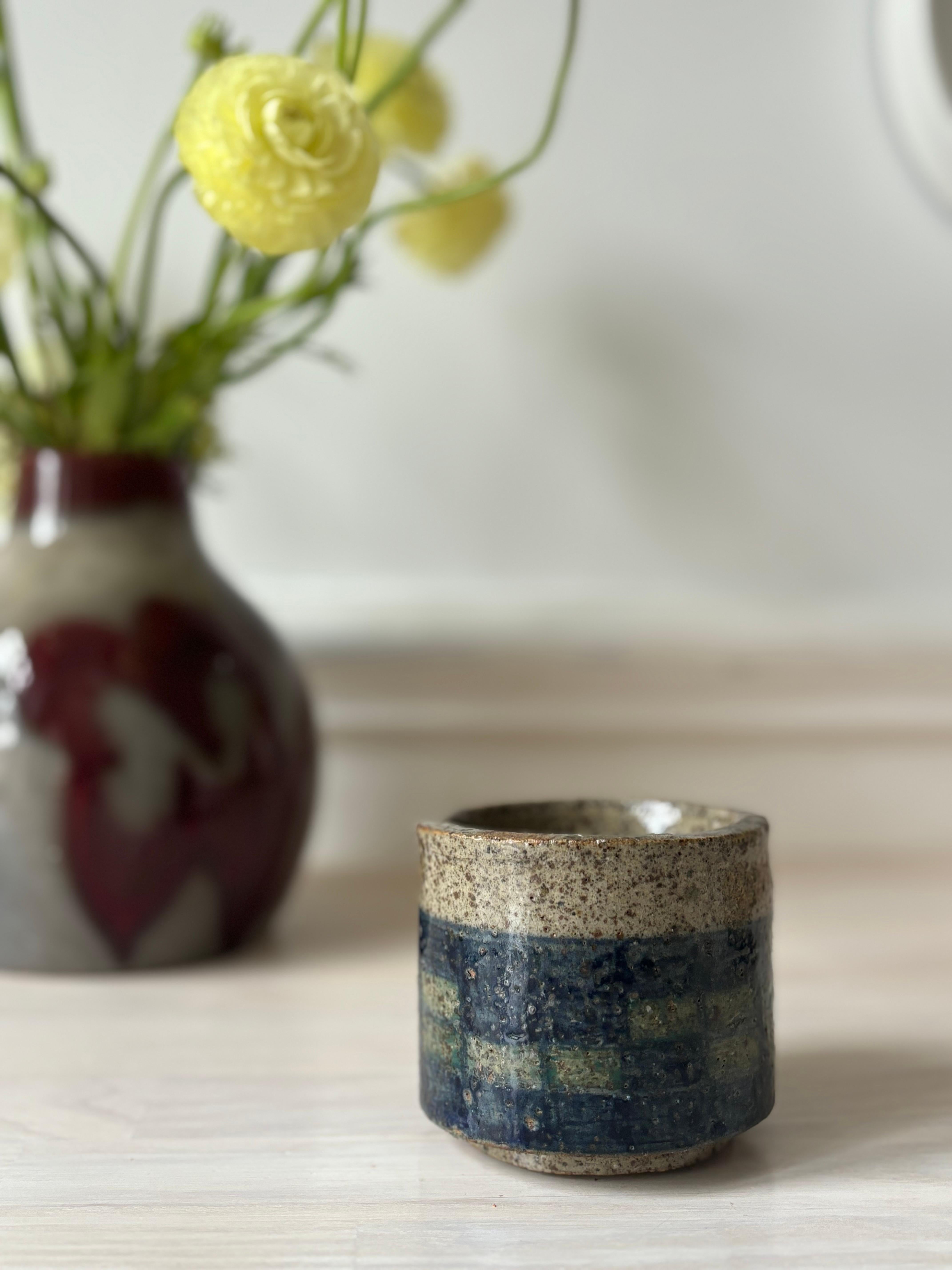 Small Spanish Vintage Ceramic Planter Vase For Sale 2