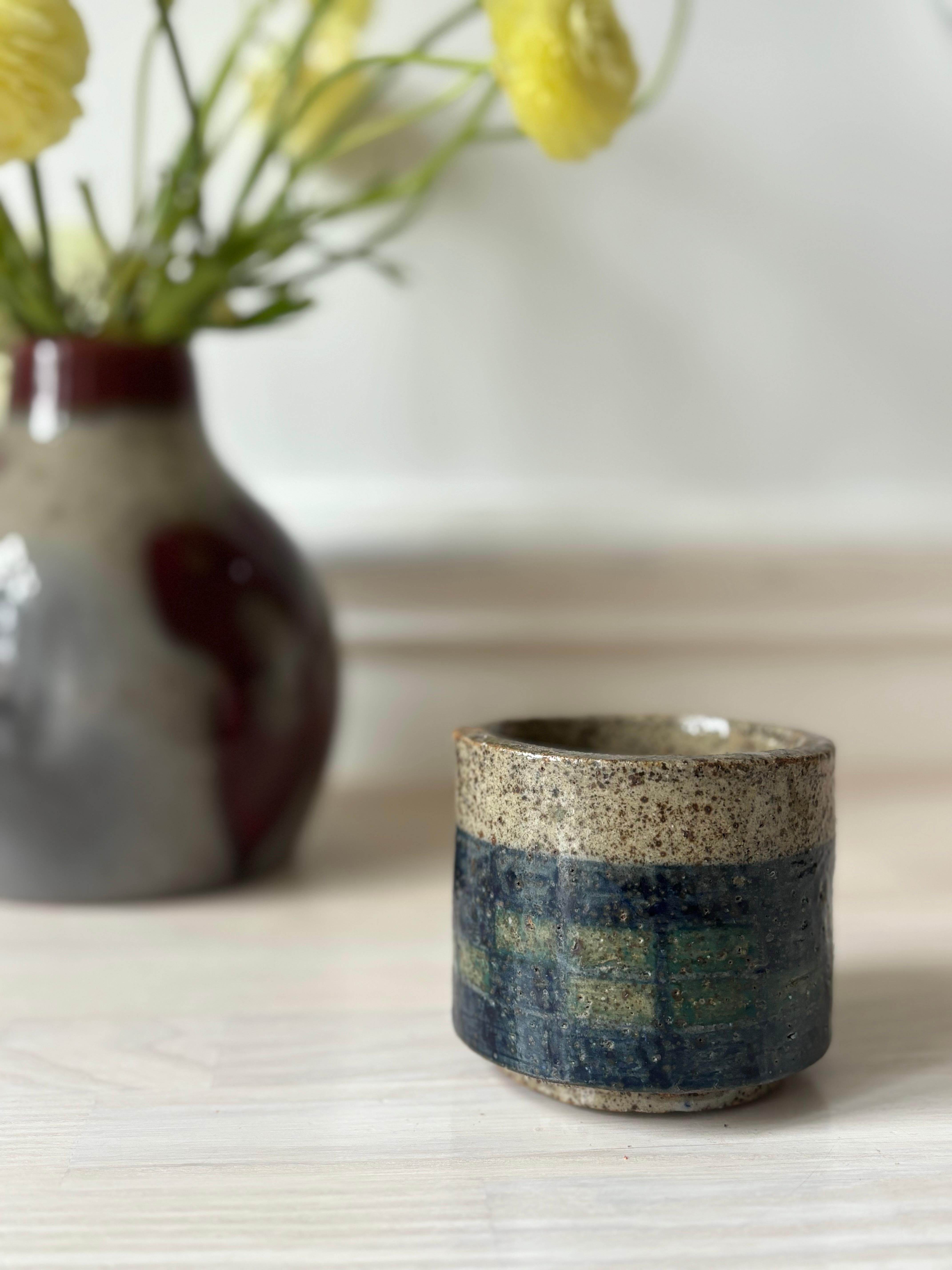 Small Spanish Vintage Ceramic Planter Vase For Sale 3
