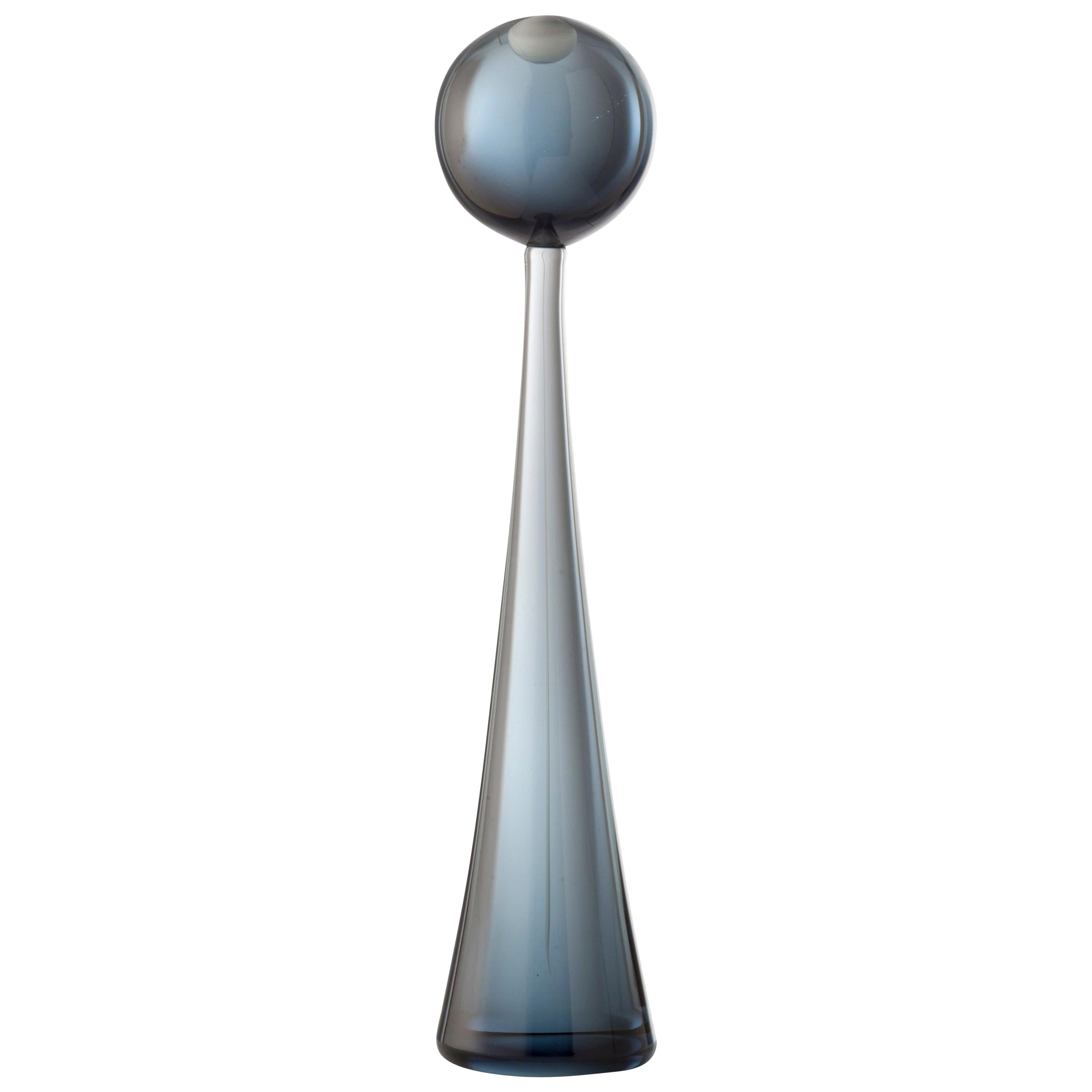 Gray (01792) Small Sphere Elementi Lagunari in Murano Glass by Luciano Gaspari