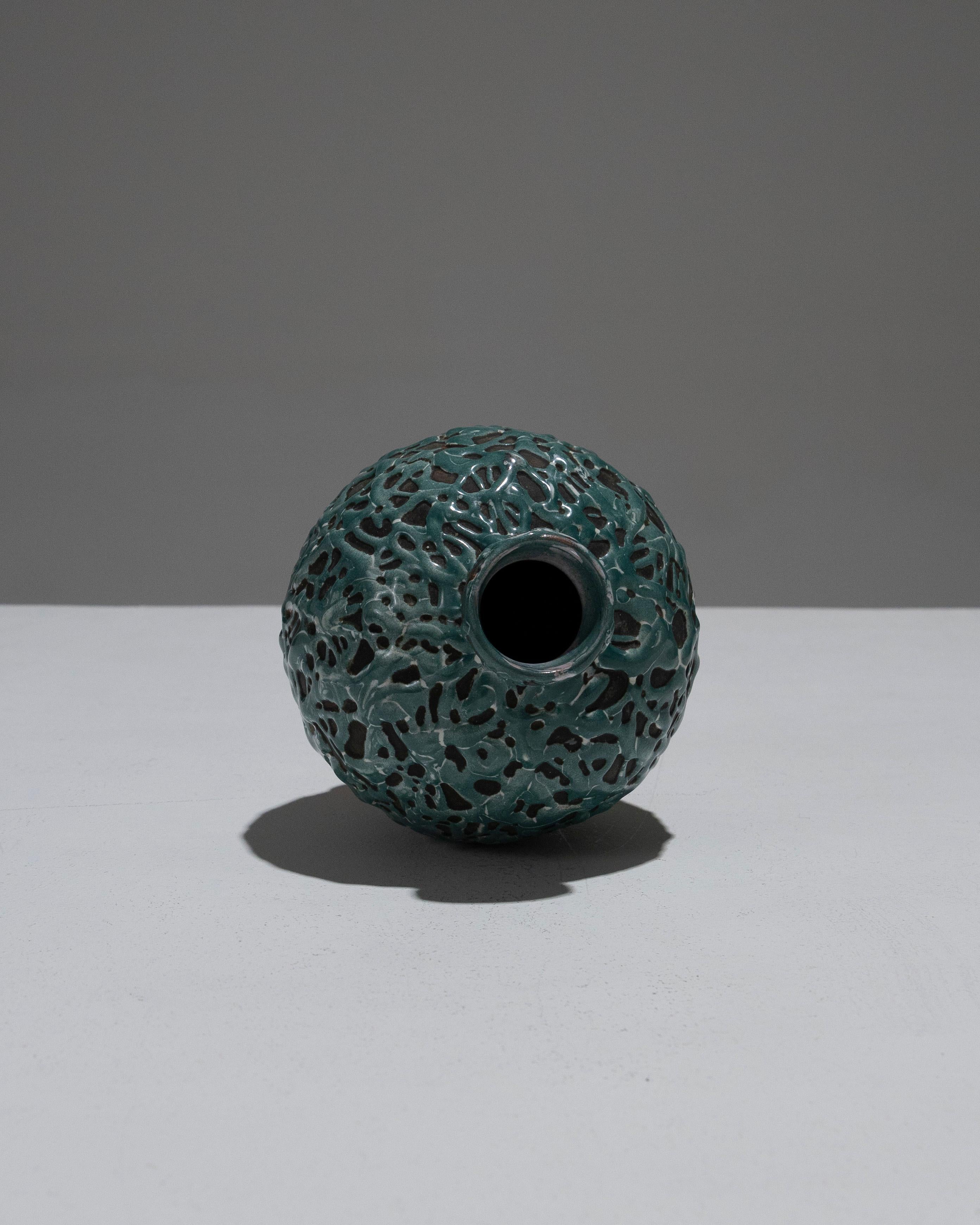 Piccolo vaso sferico in ceramica, anni '40 In condizioni buone in vendita a PARIS, FR