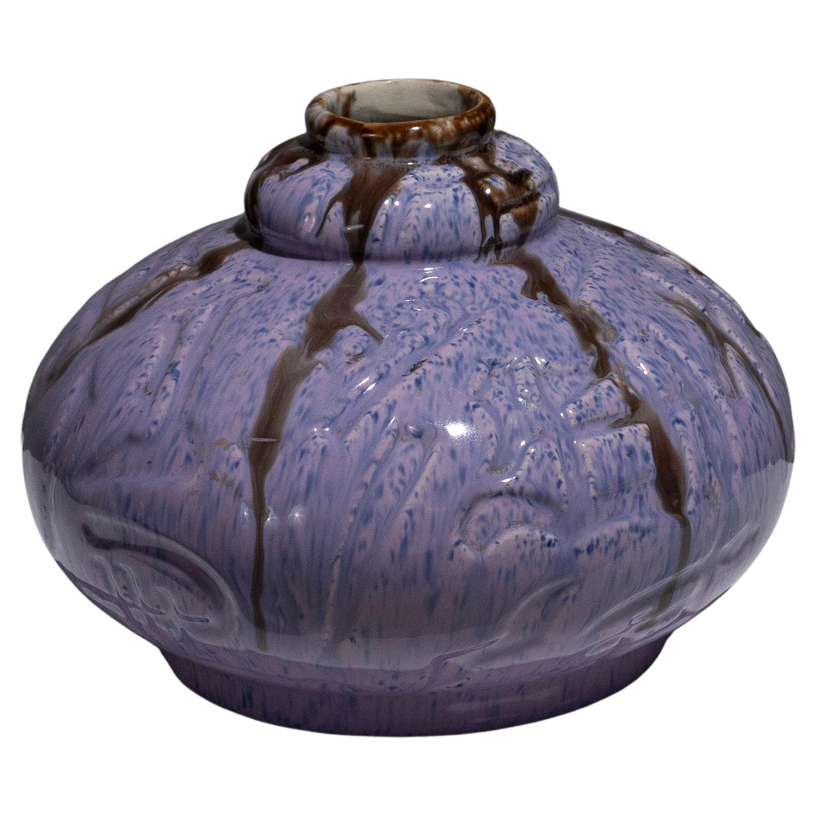 Kleine kugelförmige Keramikvase, 1940er Jahre