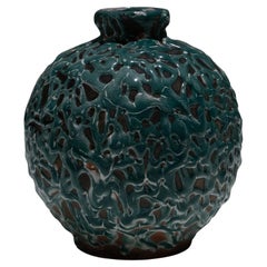 Kleine kugelförmige Keramikvase, 1940er Jahre