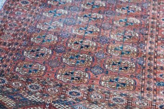 Small Square Brown Turkoman Hearth Carpet