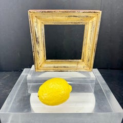 Petit cadre d'art carré danois A Silver Gold Gilt