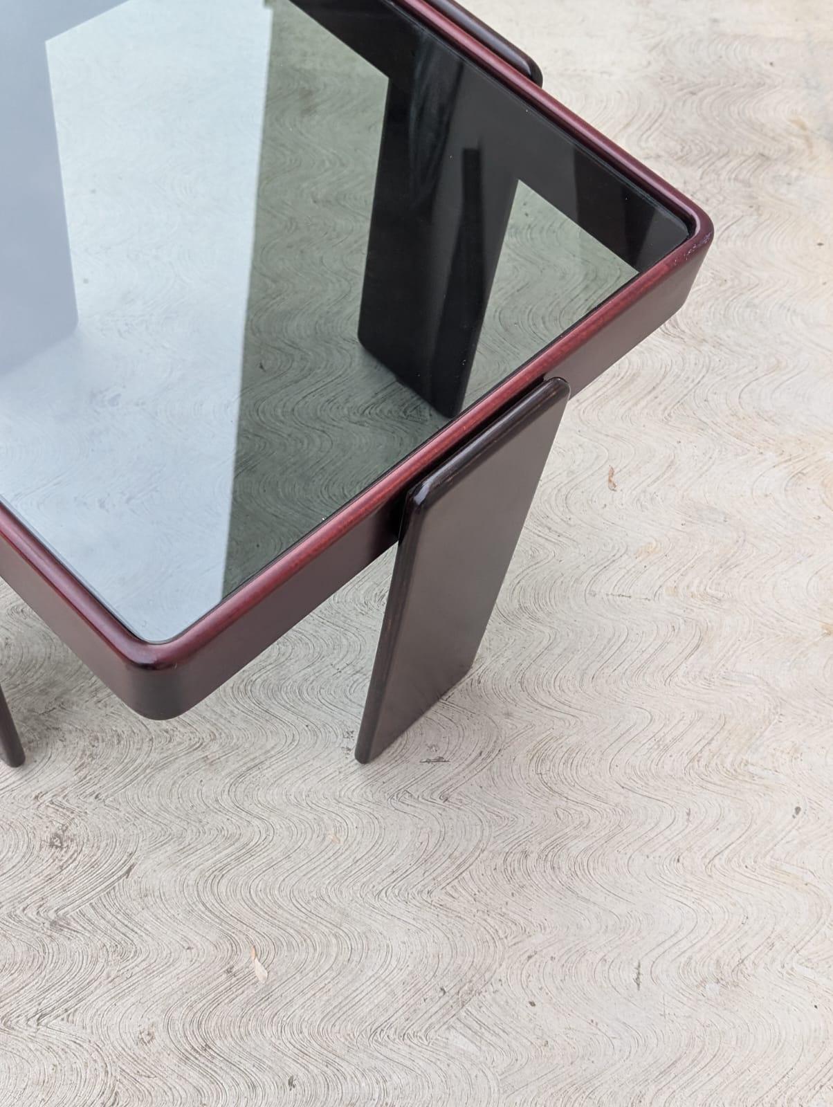 Italian Square Side table by Gianfranco Frattini for Cassina, 70s For Sale