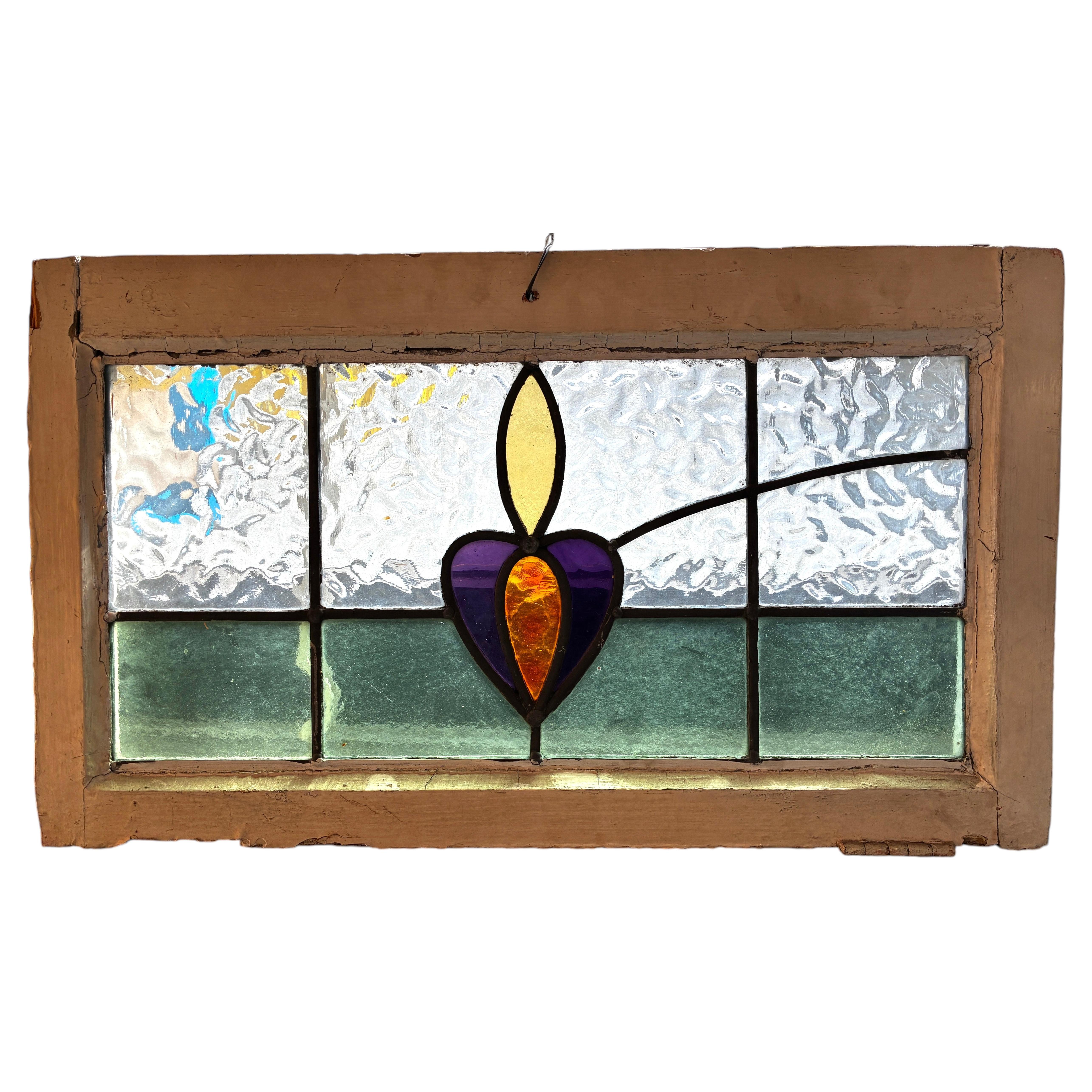 Small Stained Glass Window 24" x 14"