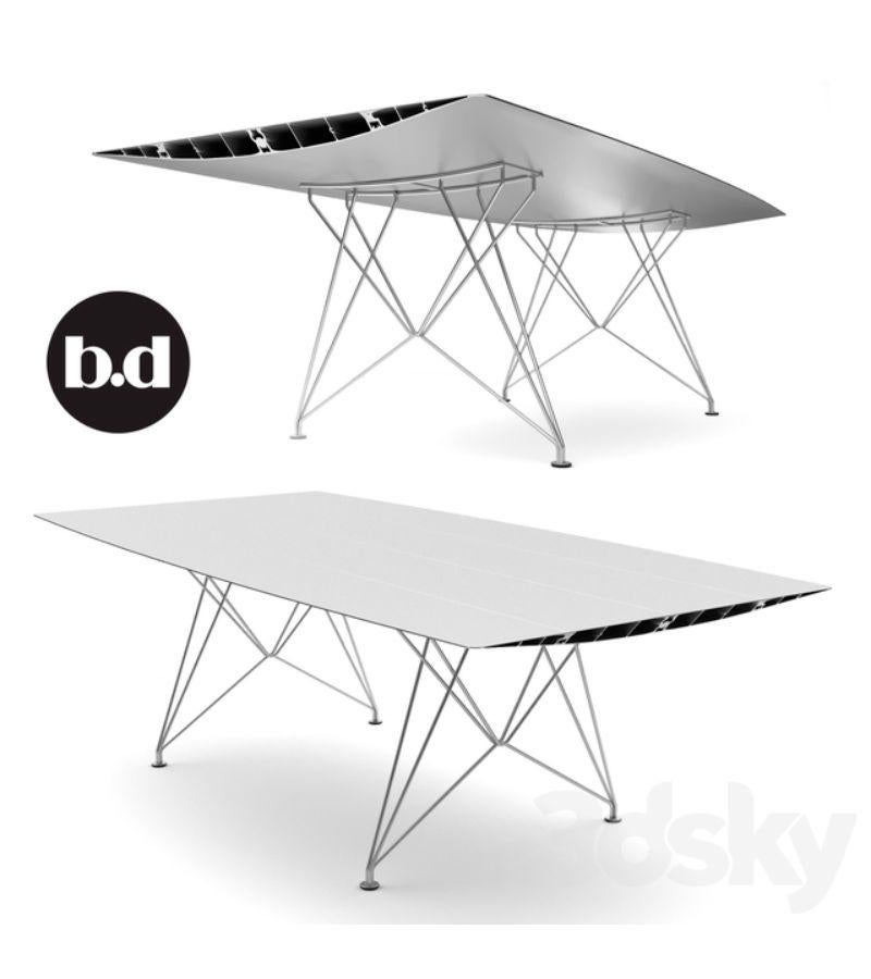Spanish Small Stainless Steel Table B by Konstantin Grcic