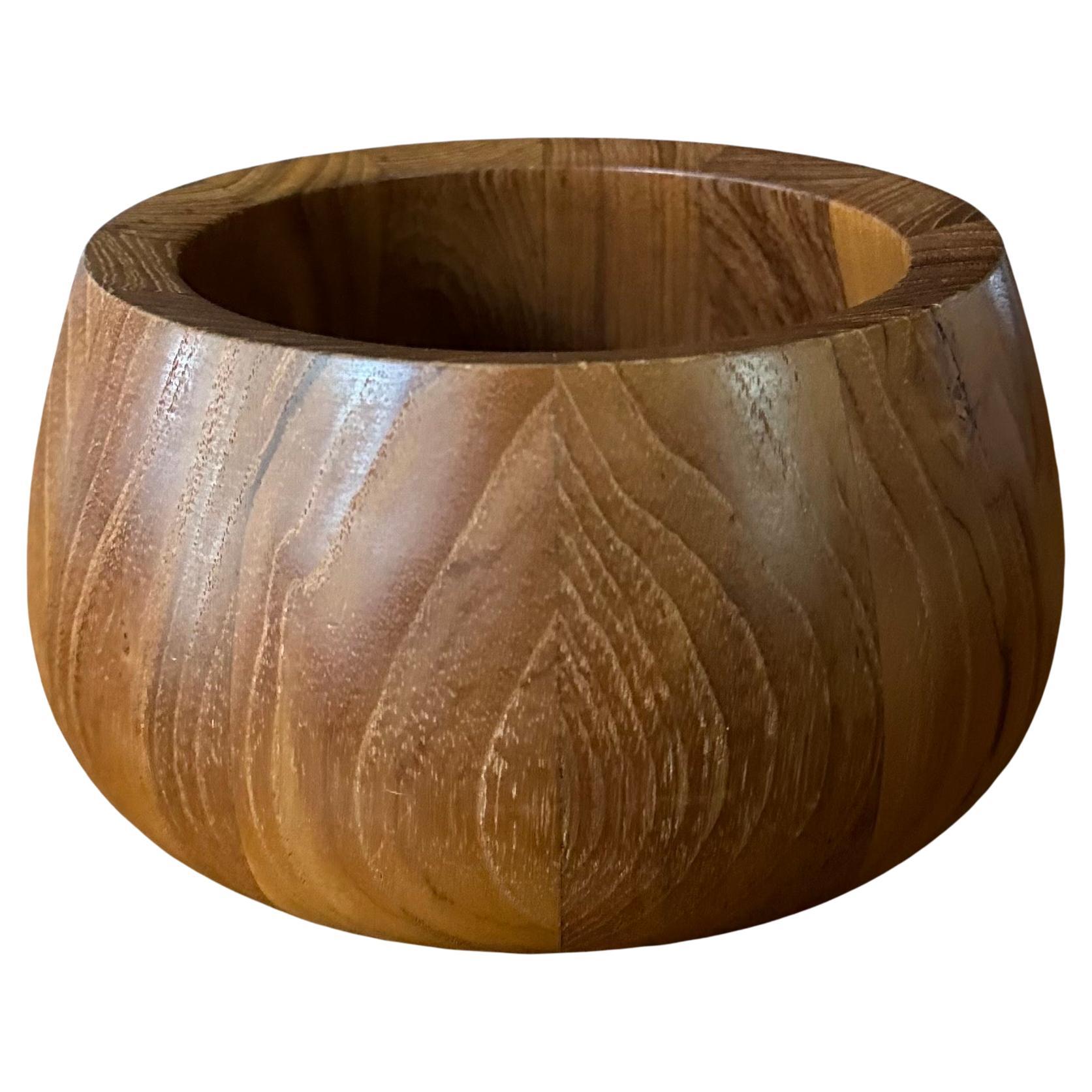 Small Staved Teak Bowl by Jens Quistgaard for Dansk For Sale