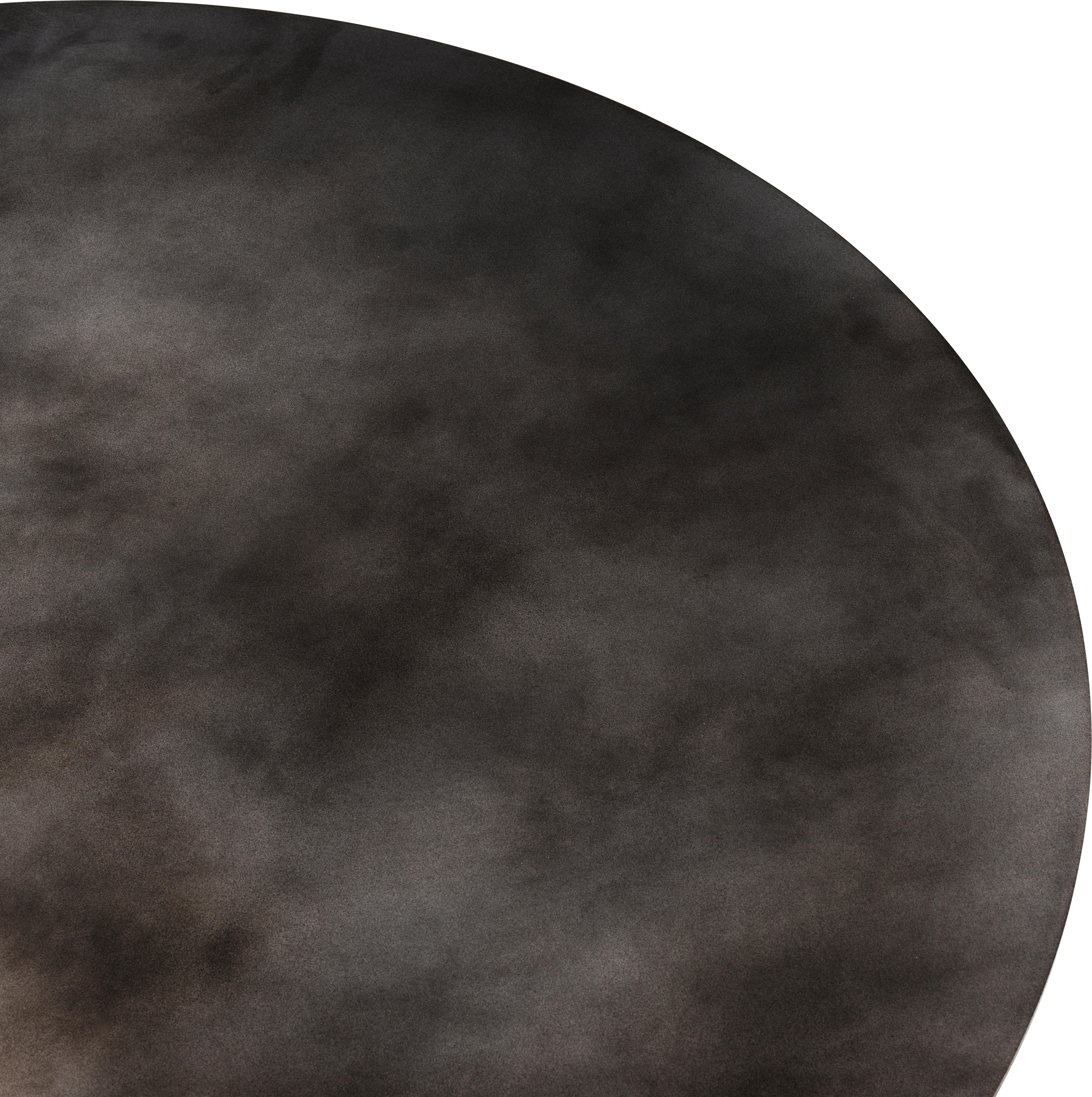 XXIe siècle et contemporain Petite table basse épique en acier en gris brumeux de Gamfratesi pour Gubi en vente