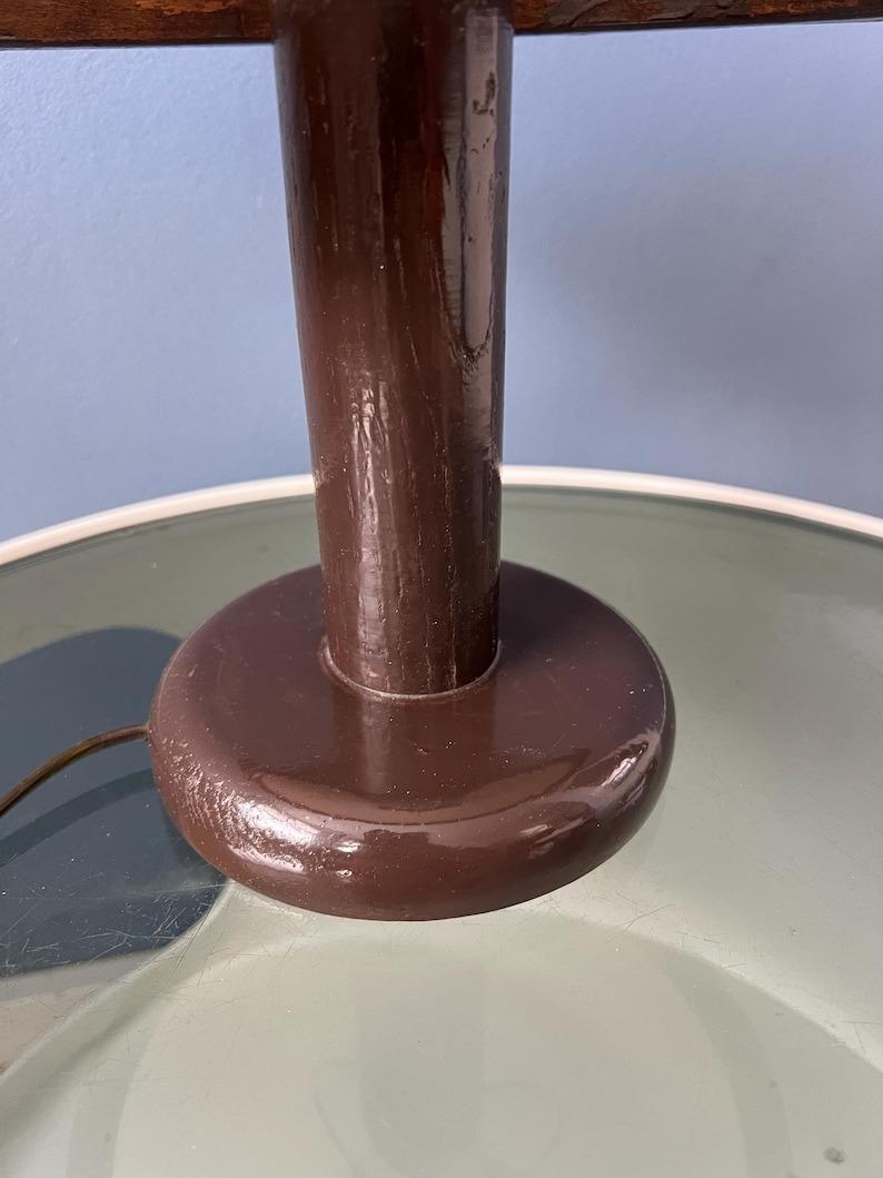 20th Century Small Steinhauer Wooden Mushroom Table Lamp, 1970s