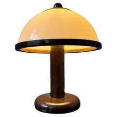 Small Steinhauer Wooden Mushroom Table Lamp, 1970s