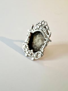 Small Sterling Picture Frame for Bedside Travel or Desk