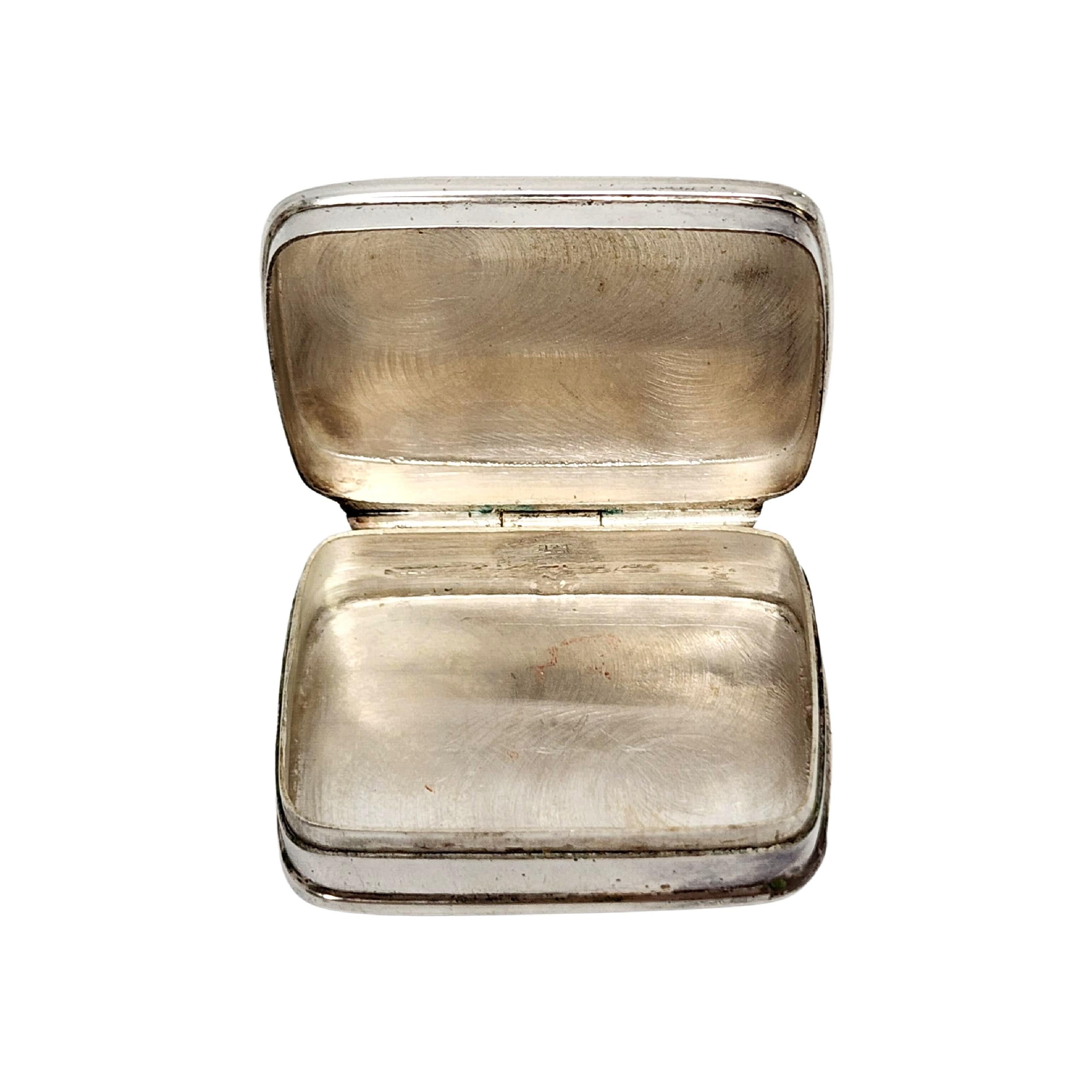 Small Sterling Silver Trinket/Pill Box 6