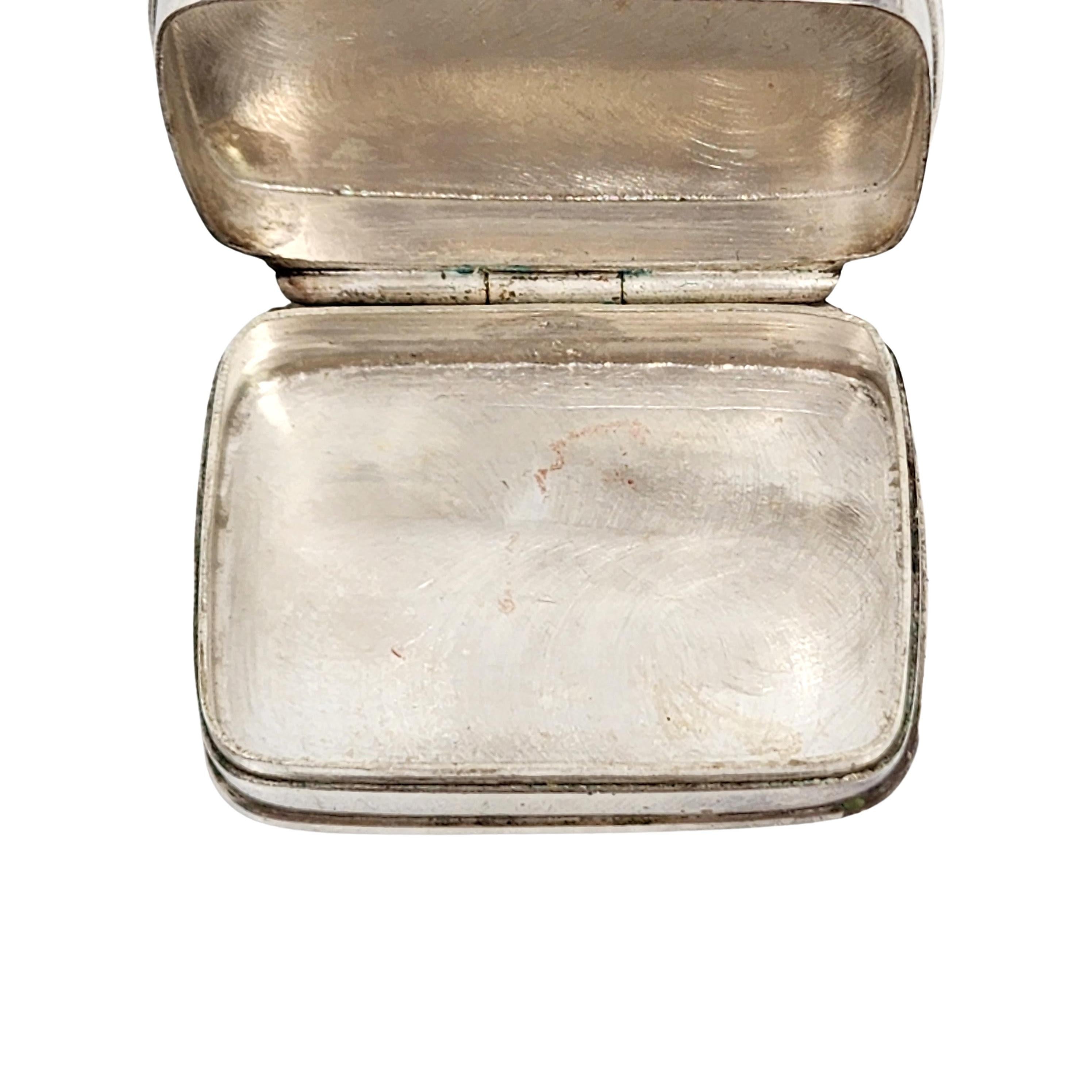 Women's or Men's Small Sterling Silver Trinket/Pill Box