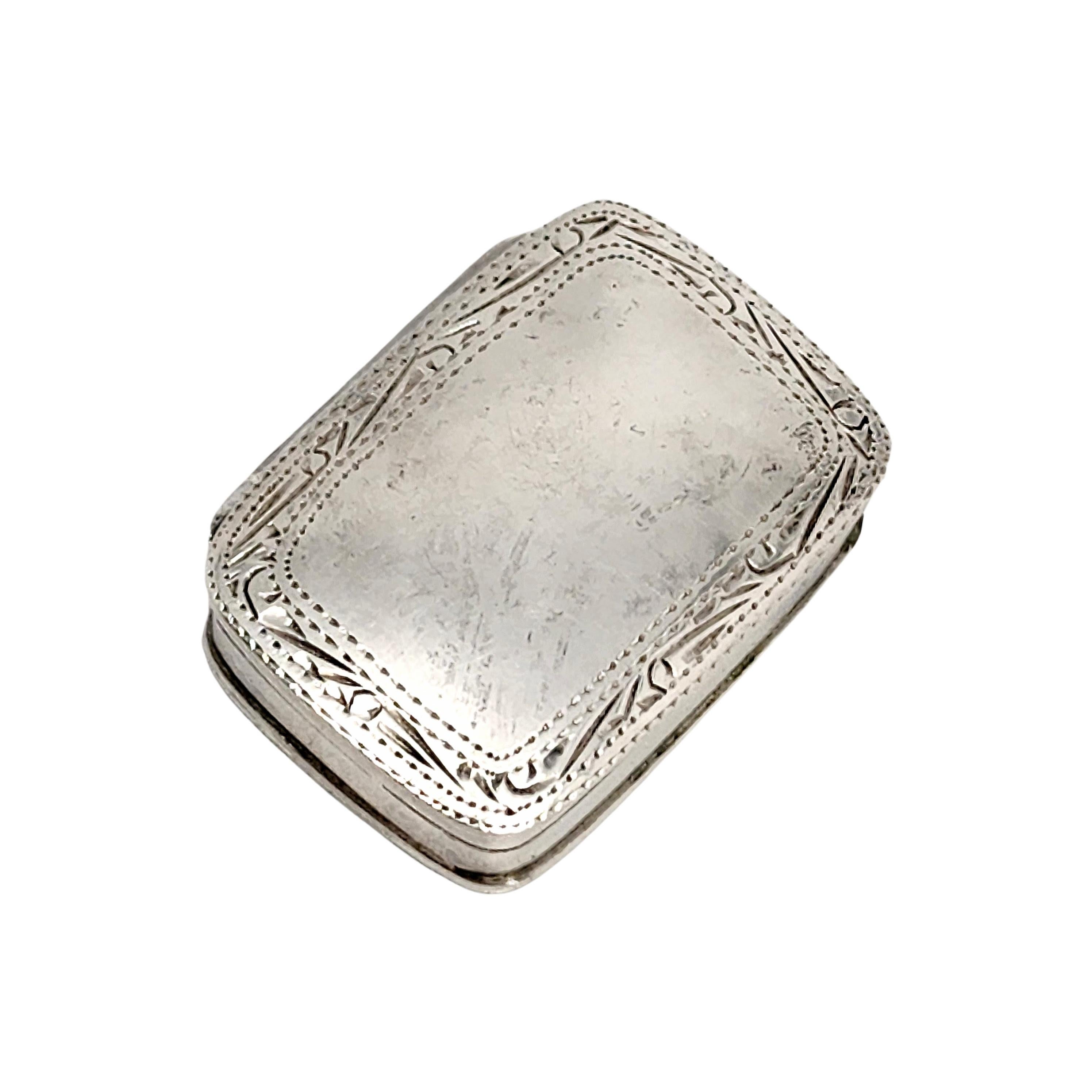Small Sterling Silver Trinket/Pill Box 1