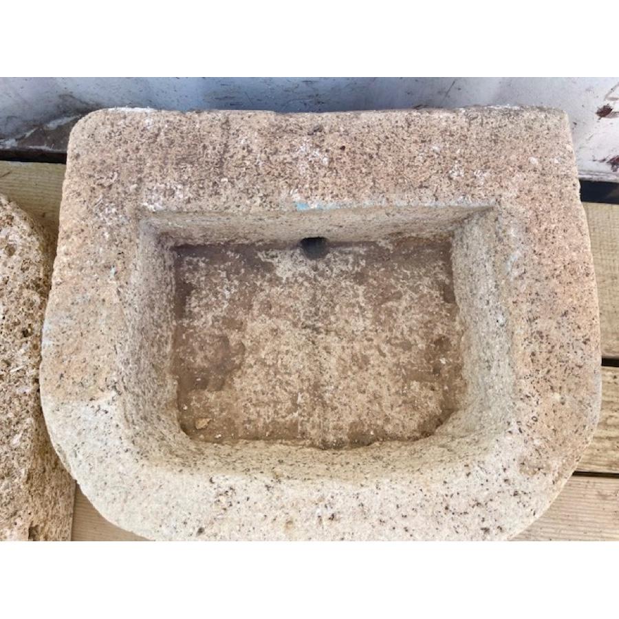 Antique Re-Edition Small Stone Fountain with Back For Sale 3