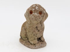 Small Stone Puppy with Eyes