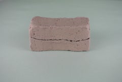 Small Stoneware Box with Pale Pink Engobe