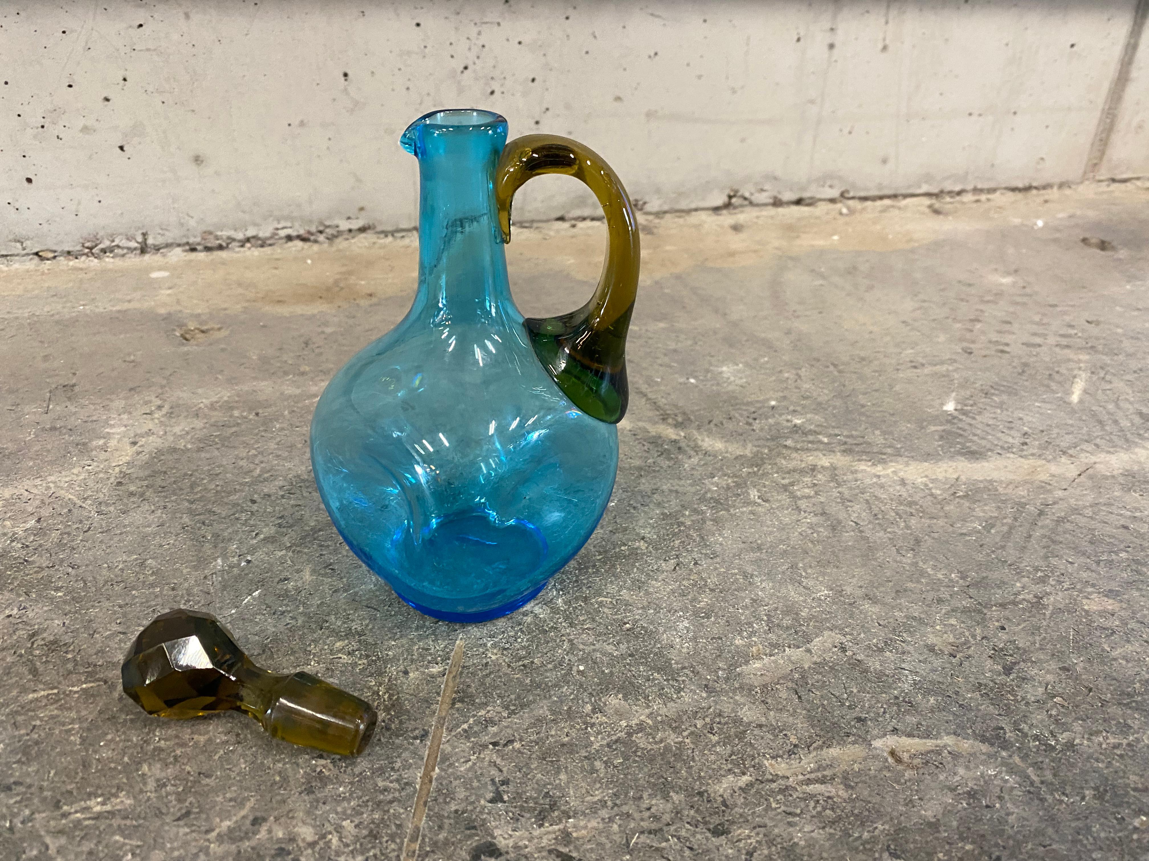 Small Stopper Carafe from France Around 1900 3