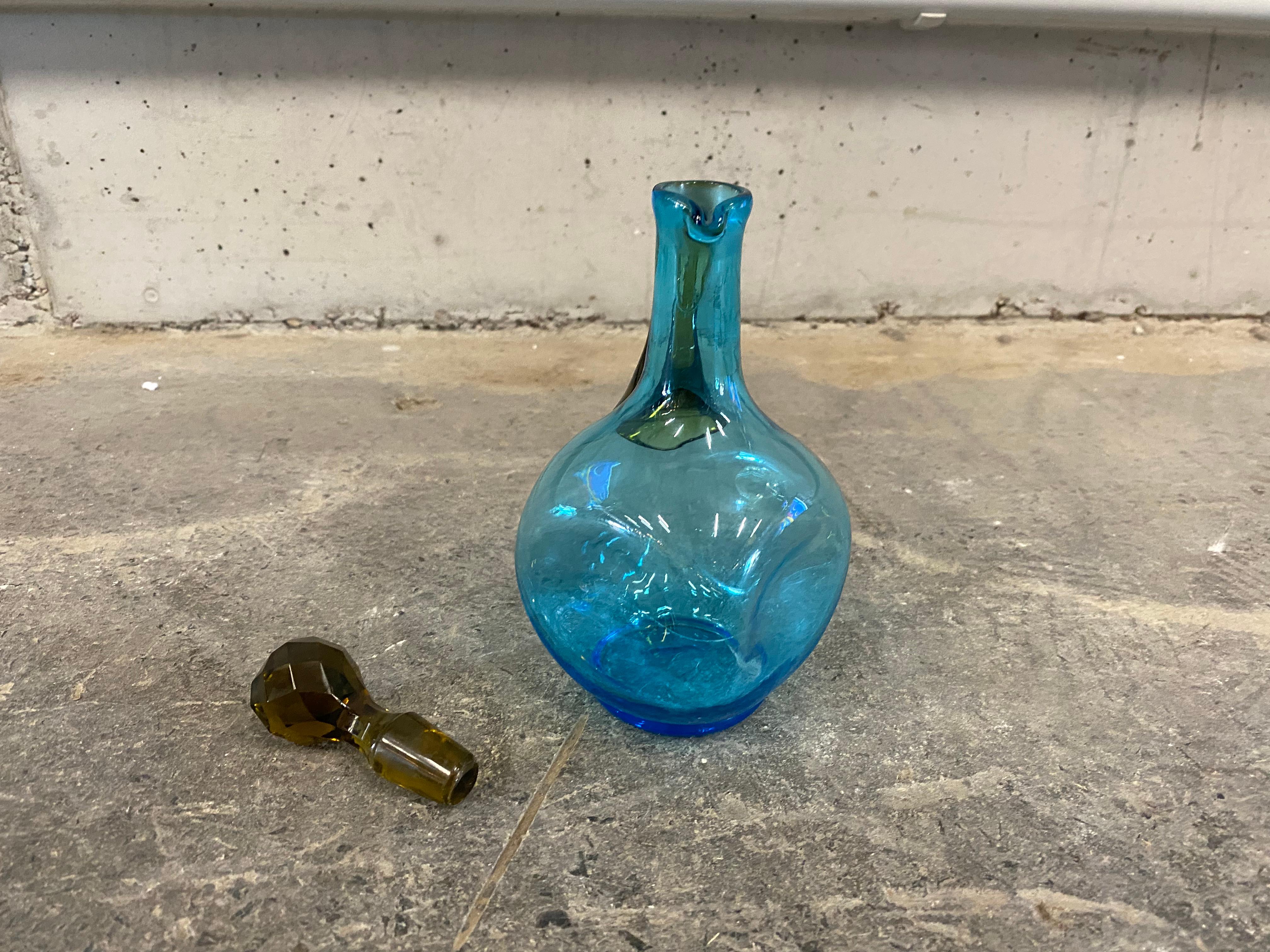 Small Stopper Carafe from France Around 1900 In Good Condition In Hamburg, DE