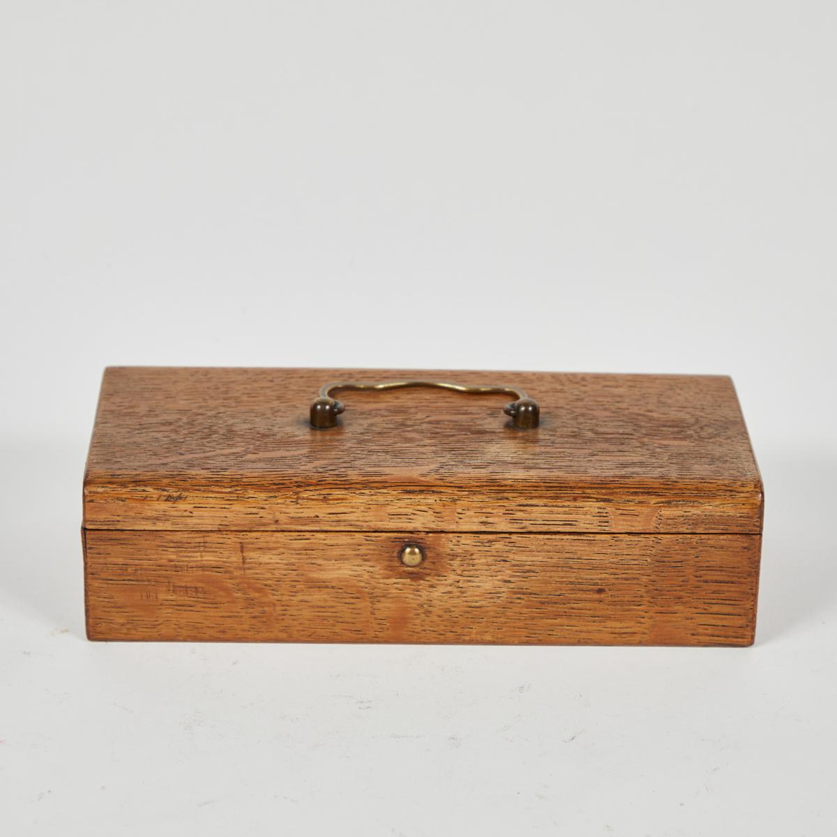 Small storage box for glasses from late 19th century England.