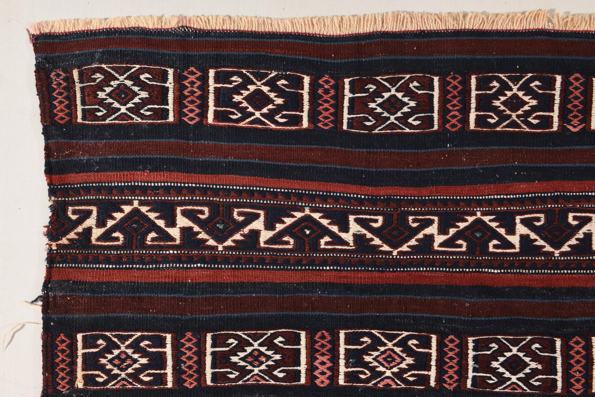 Turco Kilim piccolo a righe in vendita