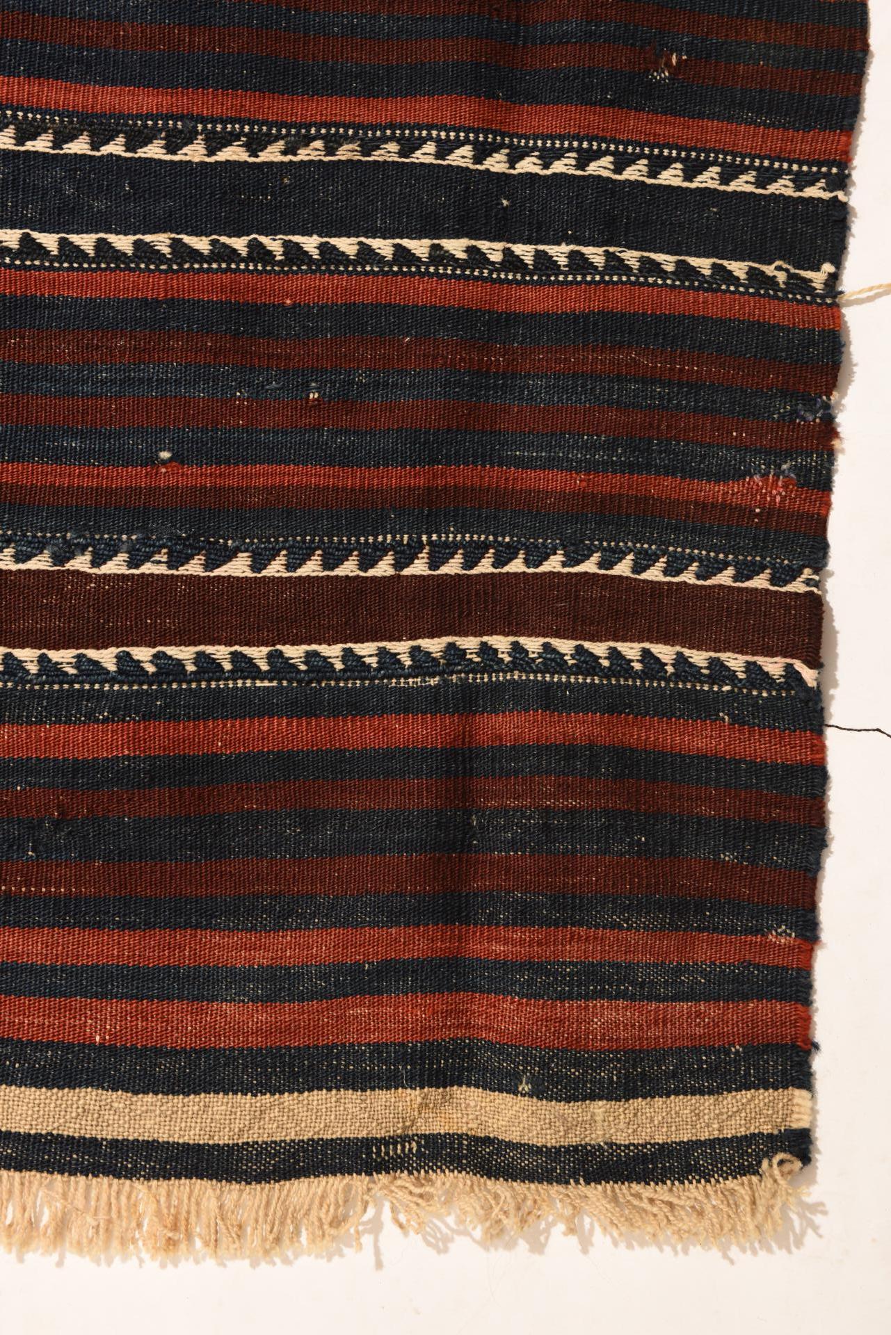 Hand-Woven Small Striped Kilim For Sale