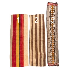 Petites bandes de vieux kilims orientaux