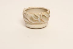 Small Studio Ceramic Matte Glazed Incised Ceramic Bud Vase by Deanna Nichols