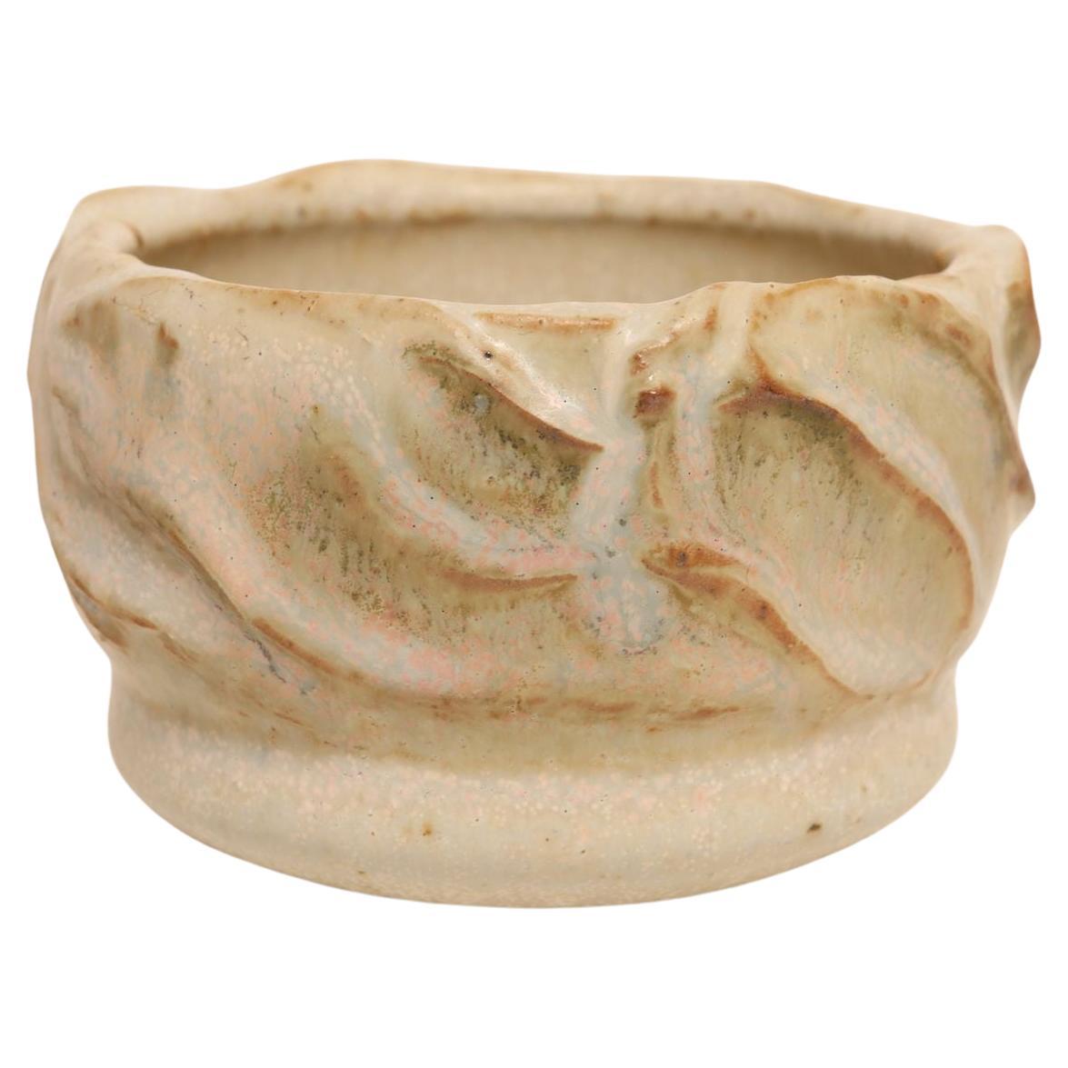 Small Studio Ceramic Matte Glazed Incised Ceramic Bud Vase by Deanna Nichols