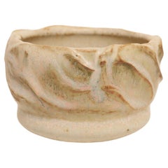 Small Studio Ceramic Matte Glazed Incised Ceramic Bud Vase by Deanna Nichols