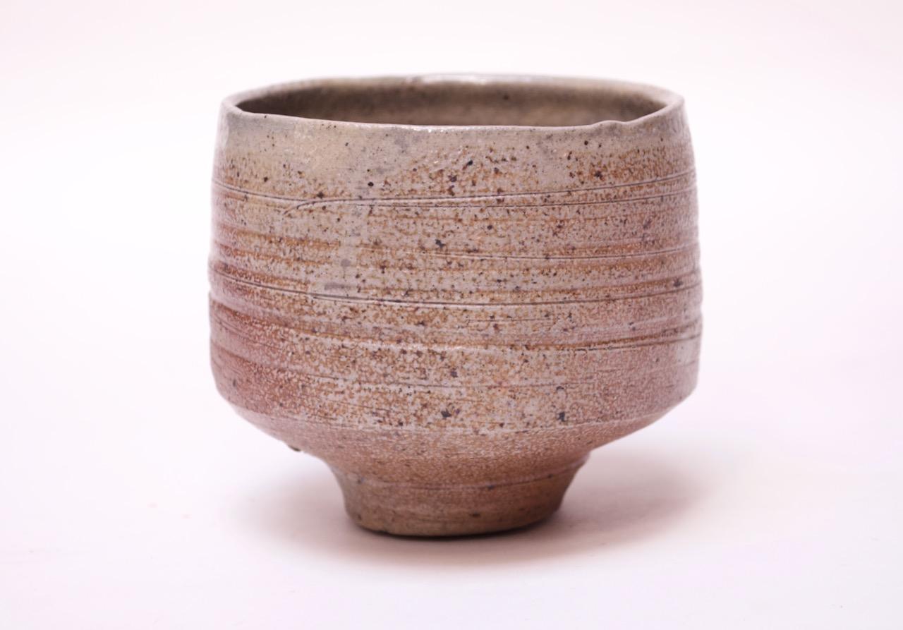 Mid-Century Modern Japanese Ceramic Tea Ceremony Chawan For Sale