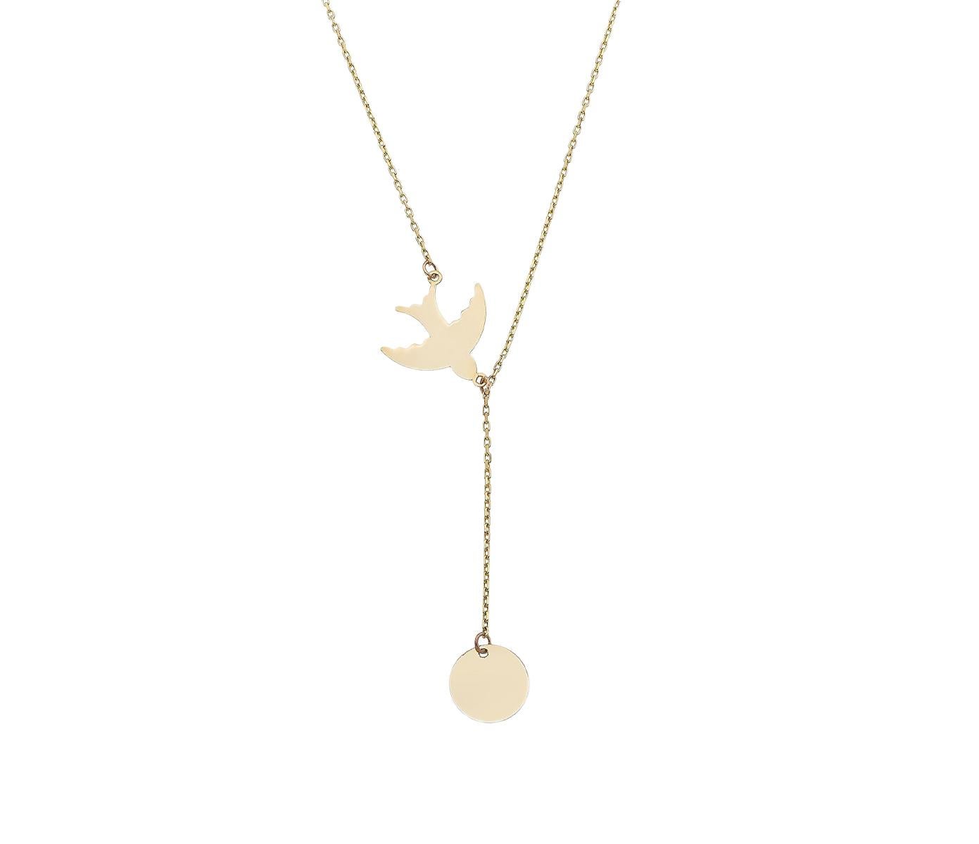 Small Swallow in Flight 14k gold Necklace. Gold Bird Necklace. Dainty Chain 14k Gold Swallow Necklace. Tiny Bird Pendant in 14k gold.
Total weight: 1.85 g.
Length:  45 sm
Style: Minimalist
Gemstones:
This necklace- ready to ship in 3 working days.