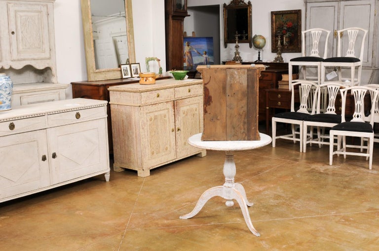 Small Swedish 19th Century Painted Wall Hanging with Polychrome Finish For Sale at 1stDibs