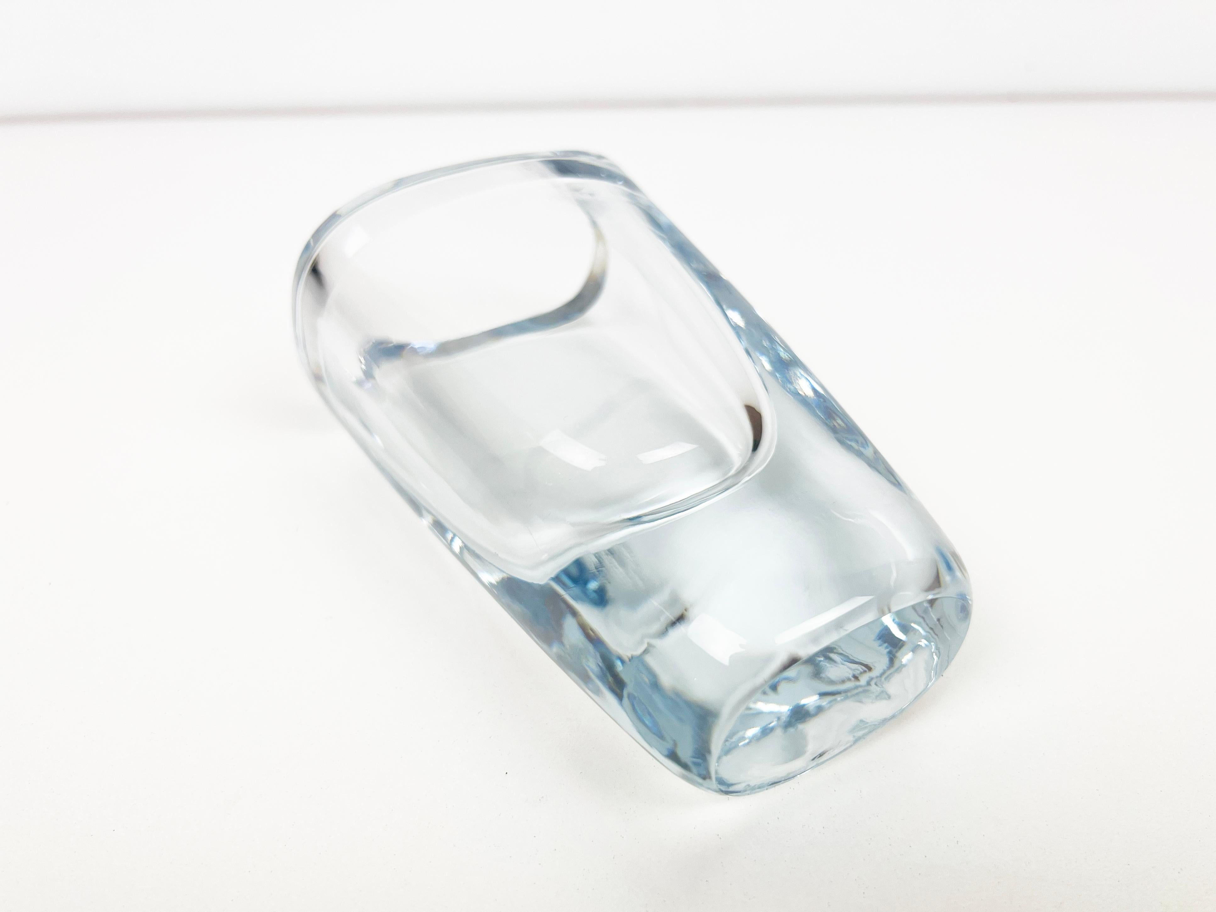 20th Century Small Swedish Crystal Vase by Strombergshyttan For Sale