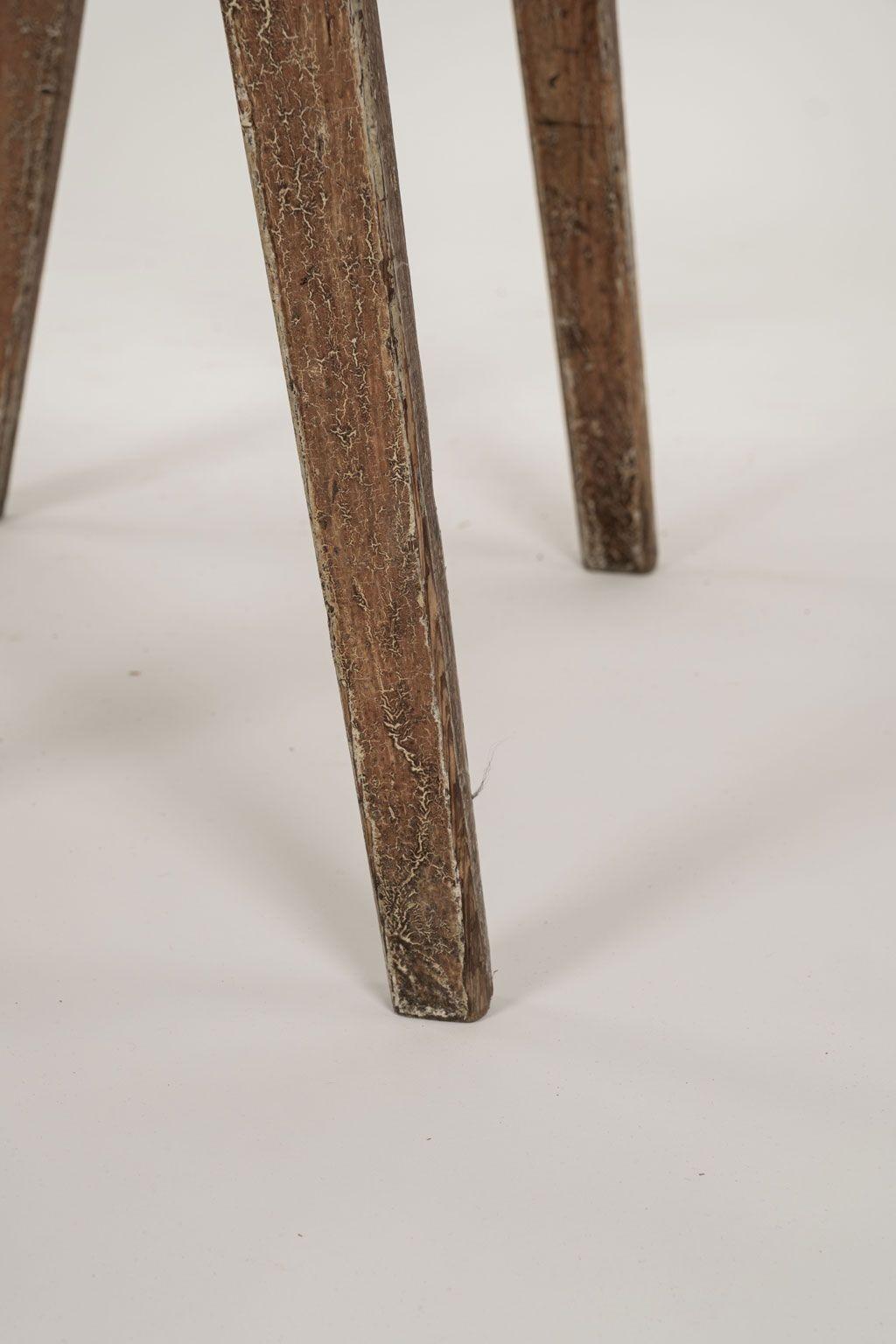 Rustic Small Swedish Drop-Leaf Side Table