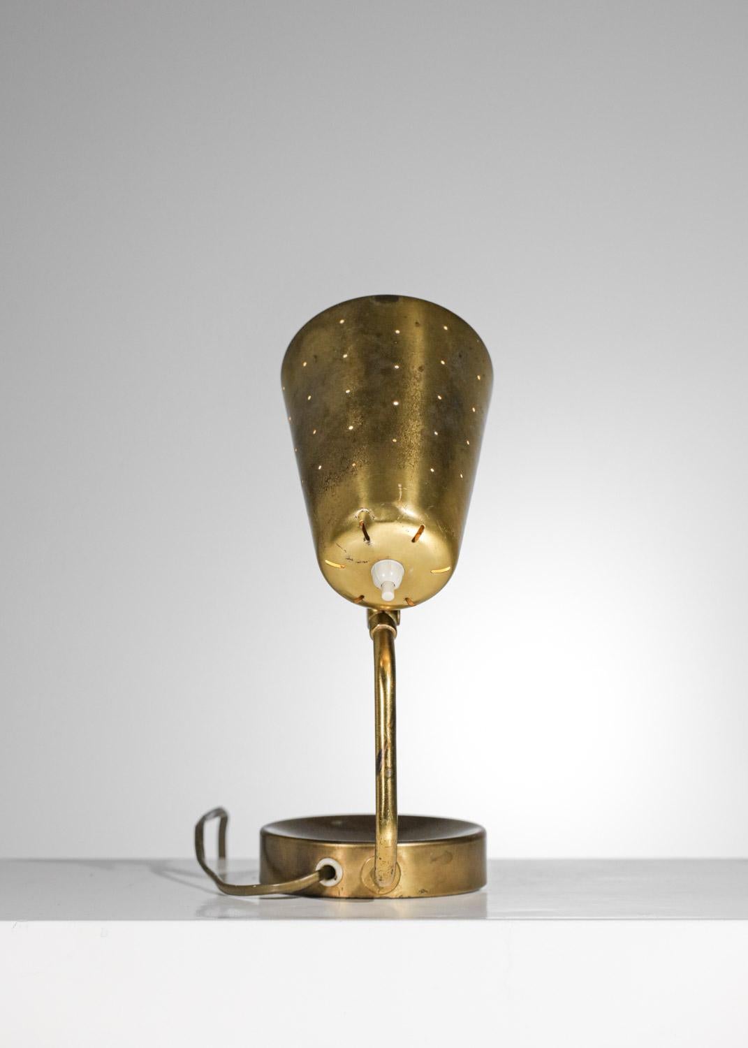 Small Swedish lamp style Paavo Tynell in brass 50's, G417 For Sale 2