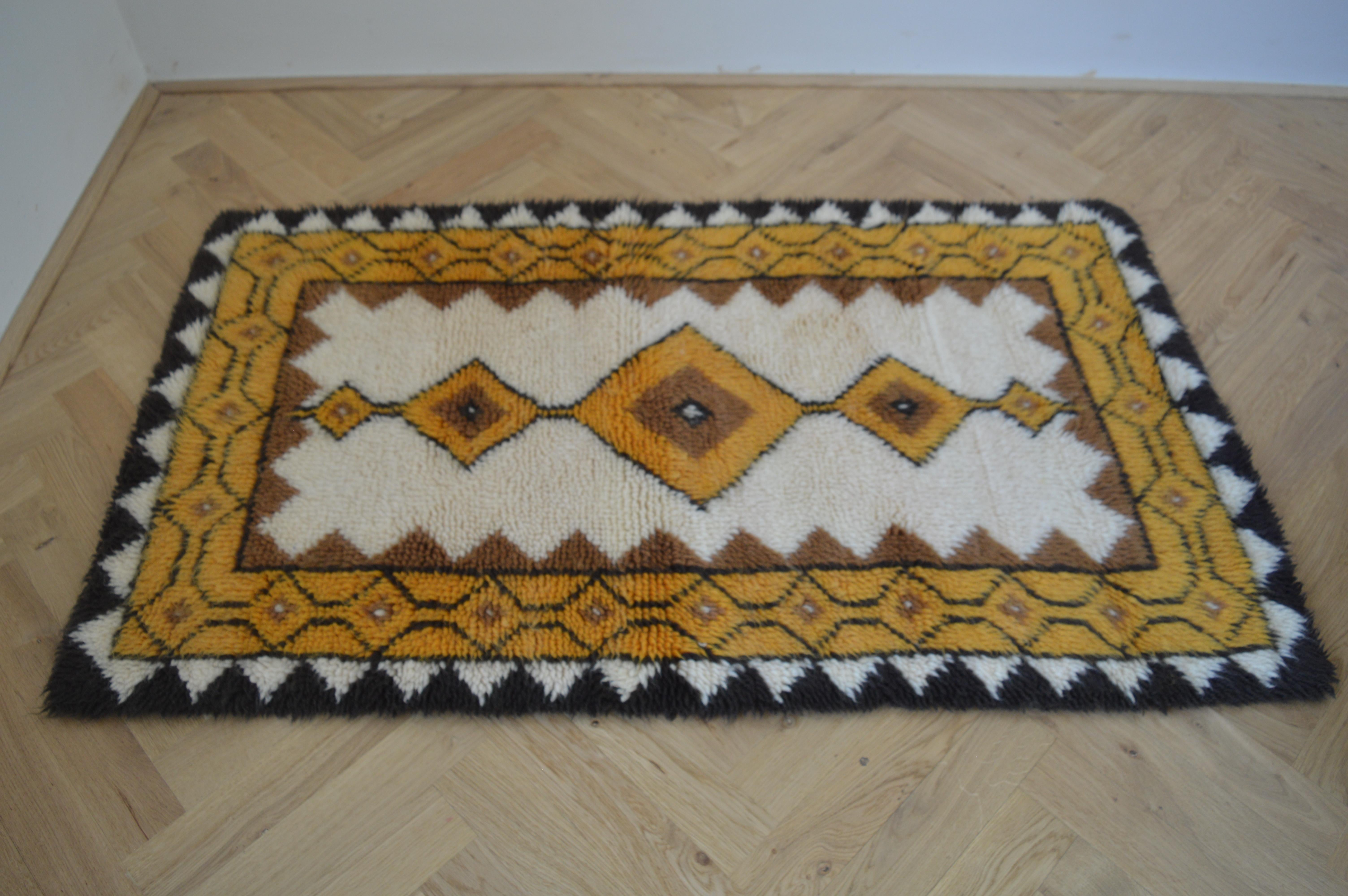 Small design Scandinavian rug.