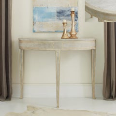 Small Swedish Painted Console Table