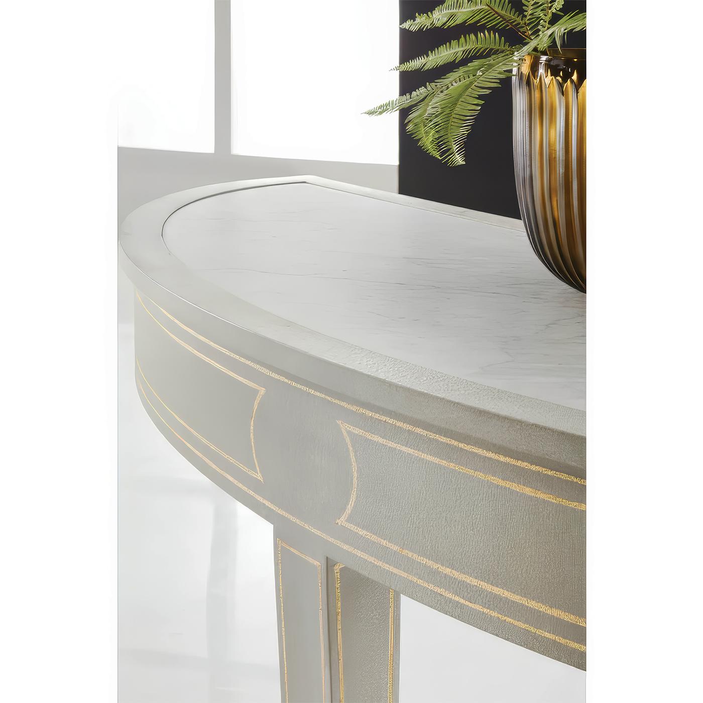 Contemporary Small Swedish Painted Console Table For Sale
