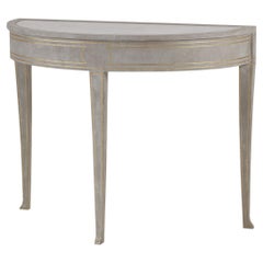 Petite table console suédoise peinte