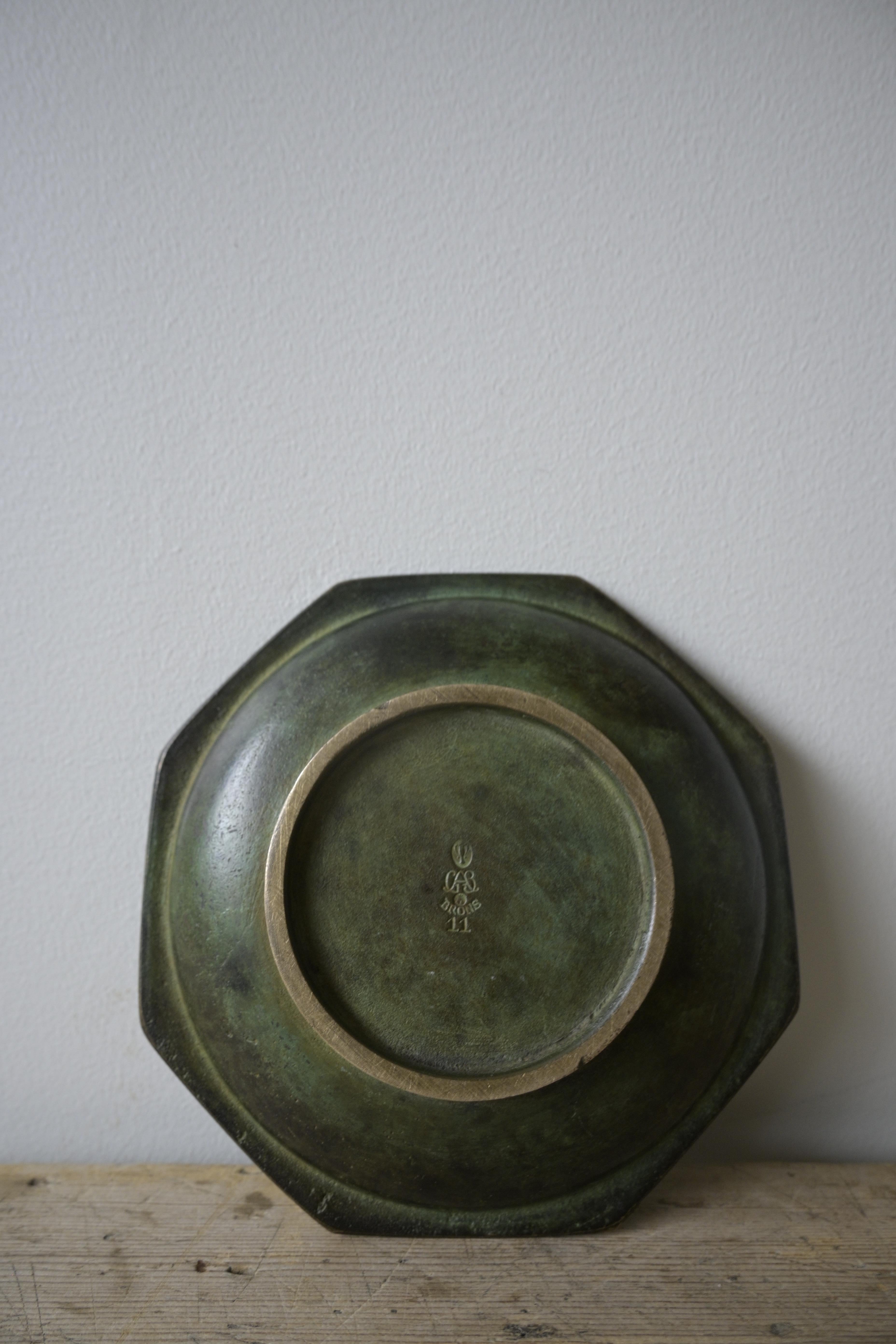 Plato sueco pequeño de GAB, Guldsmedsaktiebolaget ca 1930 en venta 4