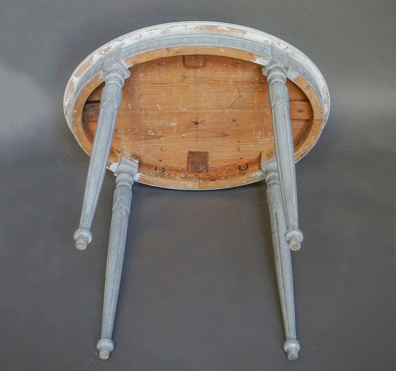 Small Swedish Serving Table in the Gustavian Style (Gemalt)